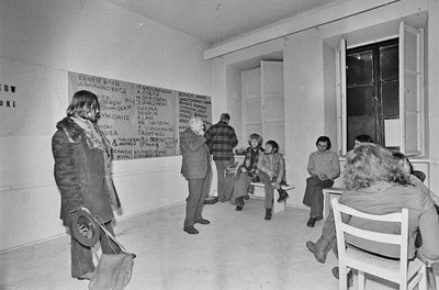Andrzej Partum, &bdquo;Lista ignorantów kultury i sztuki&rdquo;, Galeria Repassage, Warszawa, 1973