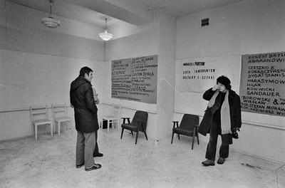 Andrzej Partum, &bdquo;Lista ignorantów kultury i sztuki&rdquo;, Galeria Repassage, Warszawa, 1973