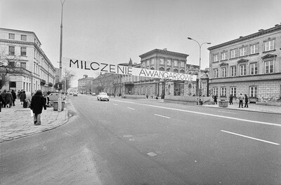 &bdquo;Żywa galeria&rdquo;, Andrzej Partum, Milczenie awangardowe, Warszawa, 1974 (ASP - UW)