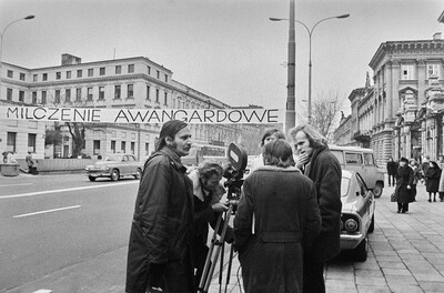 &bdquo;Żywa galeria&rdquo;, Andrzej Partum, Milczenie awangardowe, Warszawa, 1974 (ASP - UW)