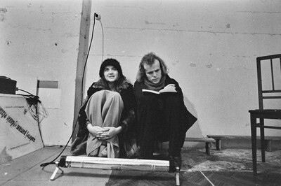 "Live Gallery", Andrzej Partum, Poetry Office (Poznańska Street), Warsaw, 1974