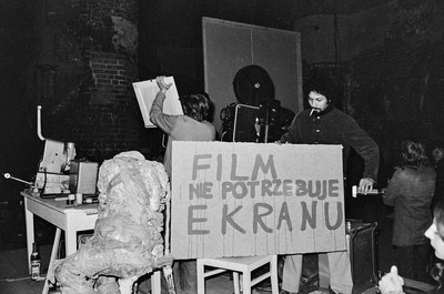 Andrzej Partum, &bdquo;Film nie potrzebuje ekranu&rdquo;, Galeria El, Elbląg, 1974
