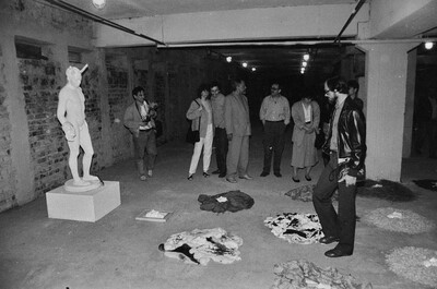 Manhattan Dungeons, or the Art of Other Media exhibition, garages, Ł&oacute;dź, 1989
