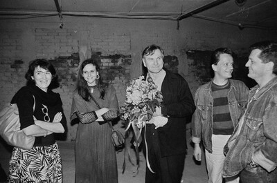 Manhattan Dungeons, or the Art of Other Media exhibition, garages, Ł&oacute;dź, 1989