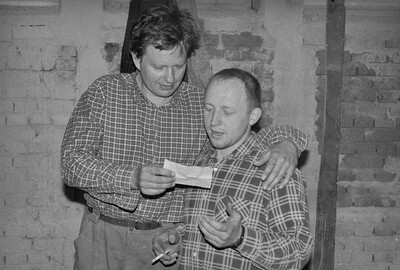 Manhattan Dungeons, or the Art of Other Media exhibition, garages, Ł&oacute;dź, 1989