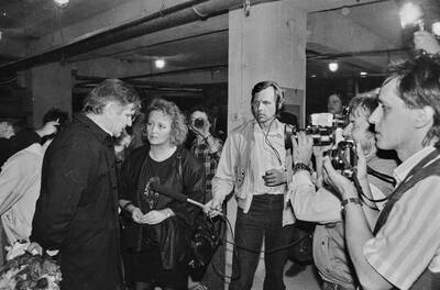 Manhattan Dungeons, or the Art of Other Media exhibition, garages, Ł&oacute;dź, 1989