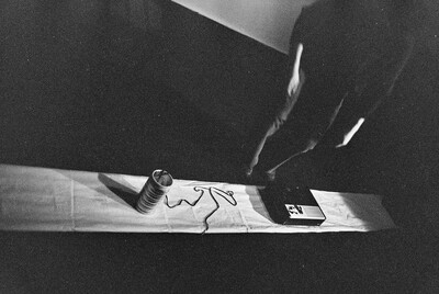 Krzysztof Zarębski, performance &bdquo;Ambush&rdquo;, Galeria Repassage, Warszawa, 1974