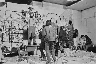 &bdquo;Wsp&oacute;lne malowanie&rdquo;, happening w Galerii Stodoła, Warszawa, 1986