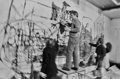 &bdquo;Wsp&oacute;lne malowanie&rdquo;, happening w Galerii Stodoła, Warszawa, 1986