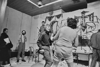 &bdquo;Wsp&oacute;lne malowanie&rdquo;, happening w Galerii Stodoła, Warszawa, 1986