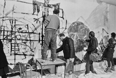 &bdquo;Wsp&oacute;lne malowanie&rdquo;, happening w Galerii Stodoła, Warszawa, 1986
