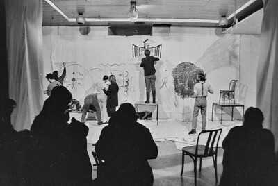 &bdquo;Wsp&oacute;lne malowanie&rdquo;, happening w Galerii Stodoła, Warszawa, 1986