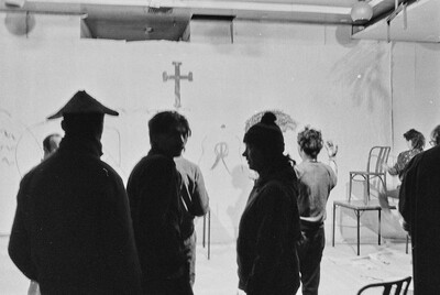 &bdquo;Wsp&oacute;lne malowanie&rdquo;, happening w Galerii Stodoła, Warszawa, 1986