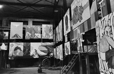 Wystawa &bdquo;Co słychać&rdquo;, dawna Fabryka Norblina, Warszawa, 1987