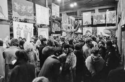 Wystawa &bdquo;Co słychać&rdquo;, dawna Fabryka Norblina, Warszawa, 1987