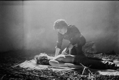 Krzysztof Zarębski, performance of "Flowers", Women's League Club, Warsaw, 1971