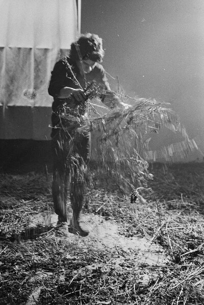 Krzysztof Zarębski, performance of "Flowers", Women's League Club, Warsaw, 1971