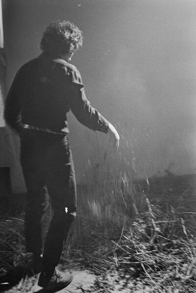 Krzysztof Zarębski, performance of "Flowers", Women's League Club, Warsaw, 1971