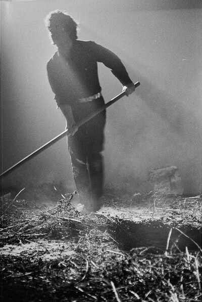 Krzysztof Zarębski, performance of "Flowers", Women's League Club, Warsaw, 1971