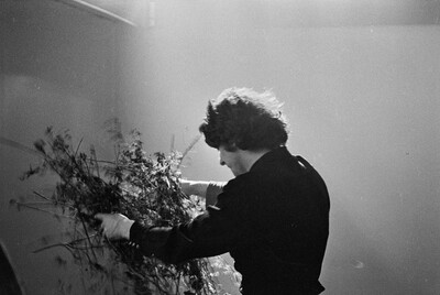 Krzysztof Zarębski, performance of "Flowers", Women's League Club, Warsaw, 1971