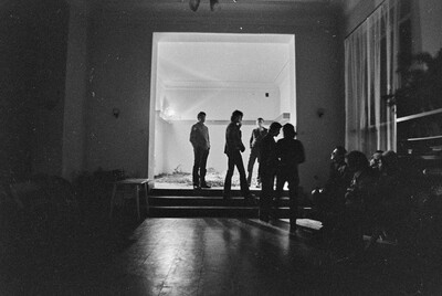Krzysztof Zarębski, performance of "Flowers", Women's League Club, Warsaw, 1971