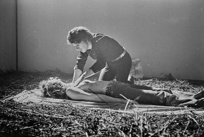 Krzysztof Zarębski, performance of "Flowers", Women's League Club, Warsaw, 1971