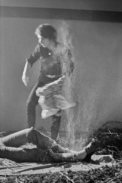 Krzysztof Zarębski, performance of "Flowers", Women's League Club, Warsaw, 1971