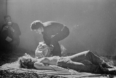 Krzysztof Zarębski, performance of "Flowers", Women's League Club, Warsaw, 1971