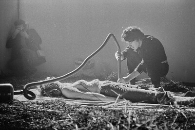 Krzysztof Zarębski, performance of "Flowers", Women's League Club, Warsaw, 1971