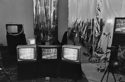 Jolanta Lothe, Piotr Lachman, "Act-ress II" (rehearsals), SPAM, Warsaw, 1989