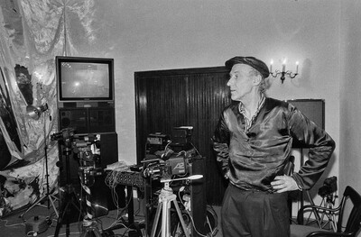 Jolanta Lothe, Piotr Lachman, "Act-ress II" (rehearsals), SPAM, Warsaw, 1989