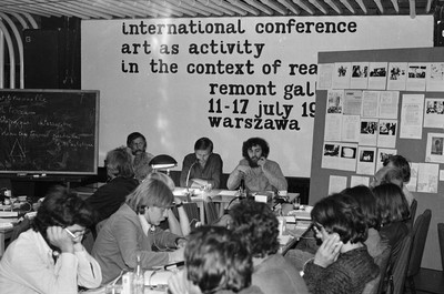Galeria Remont, konferencja, &bdquo;Art as Activity in the Context of Reality&rdquo;, Warszawa, 1977