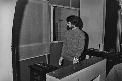 Krzysztof Zarębski, performance, Sigma Gallery, Warsaw, 1973