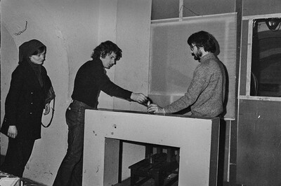 Krzysztof Zarębski, performance, Sigma Gallery, Warsaw, 1973