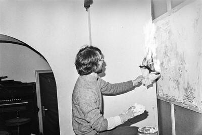 Krzysztof Zarębski, performance, Sigma Gallery, Warsaw, 1973