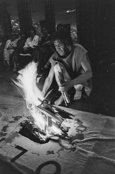 Jerzy Bereś &bdquo;Msza polityczna&rdquo;, w ramach &bdquo;Sztuki faktu&rdquo;, Bydgoszcz, 1981