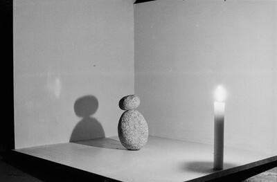 Plein-air "Work Offered", Karlino, 1987