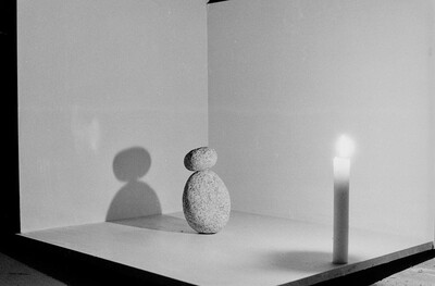 Plein-air "Work Offered", Karlino, 1987