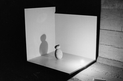 Plein-air "Work Offered", Karlino, 1987