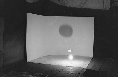 Plein-air "Work Offered", Karlino, 1987