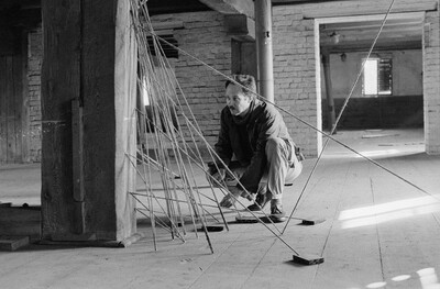 Plein-air "Work Offered", Karlino, 1987