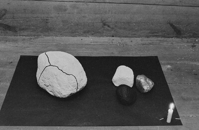 Plein-air "Work Offered", Karlino, 1987