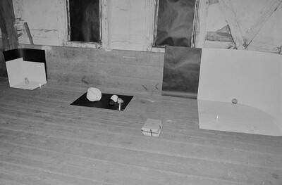 Plein-air "Work Offered", Karlino, 1987