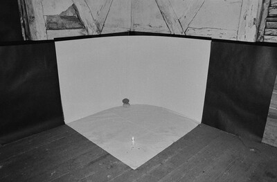 Plein-air "Work Offered", Karlino, 1987