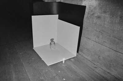 Plein-air "Work Offered", Karlino, 1987