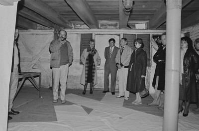 Plein-air "Work Offered", Karlino, 1987