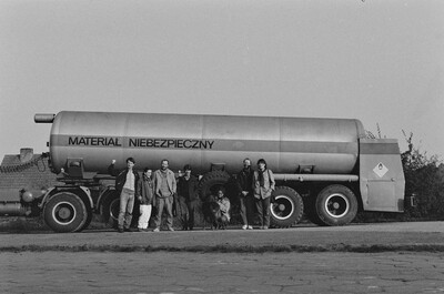 Plein-air "Work Offered", Karlino, 1987