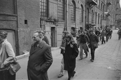 "Construction in Process" exhibition, Ł&oacute;dź, 1981