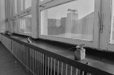 Exhibition "Construction in Process" (documentation), Ł&oacute;dź, 1990