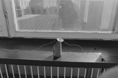 Exhibition "Construction in Process" (documentation), Ł&oacute;dź, 1990